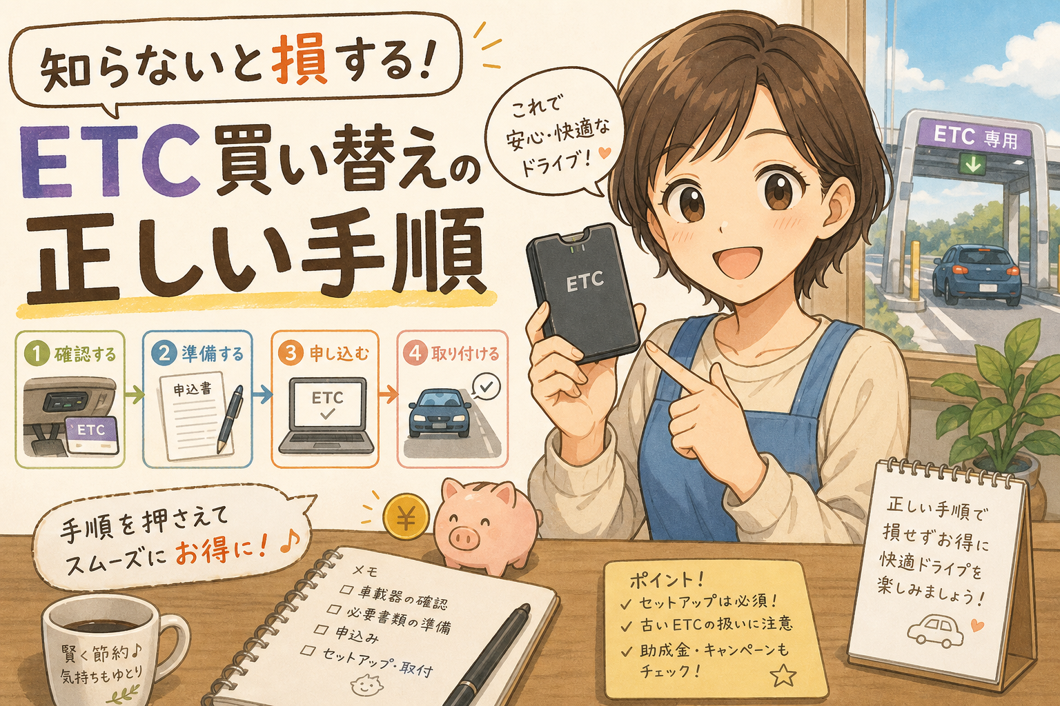 知らないと損する！ETC買い替えの正しい手順