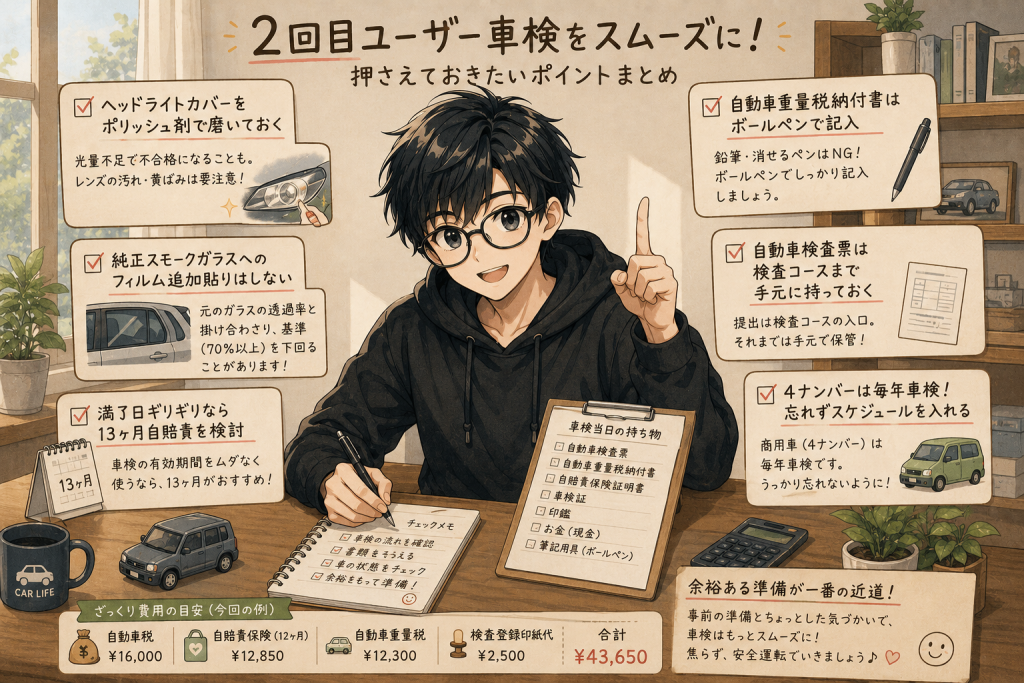 次回への備えチェックリスト