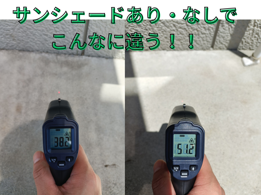 サンシェードを取り付けたらほんとに効果はあるの？