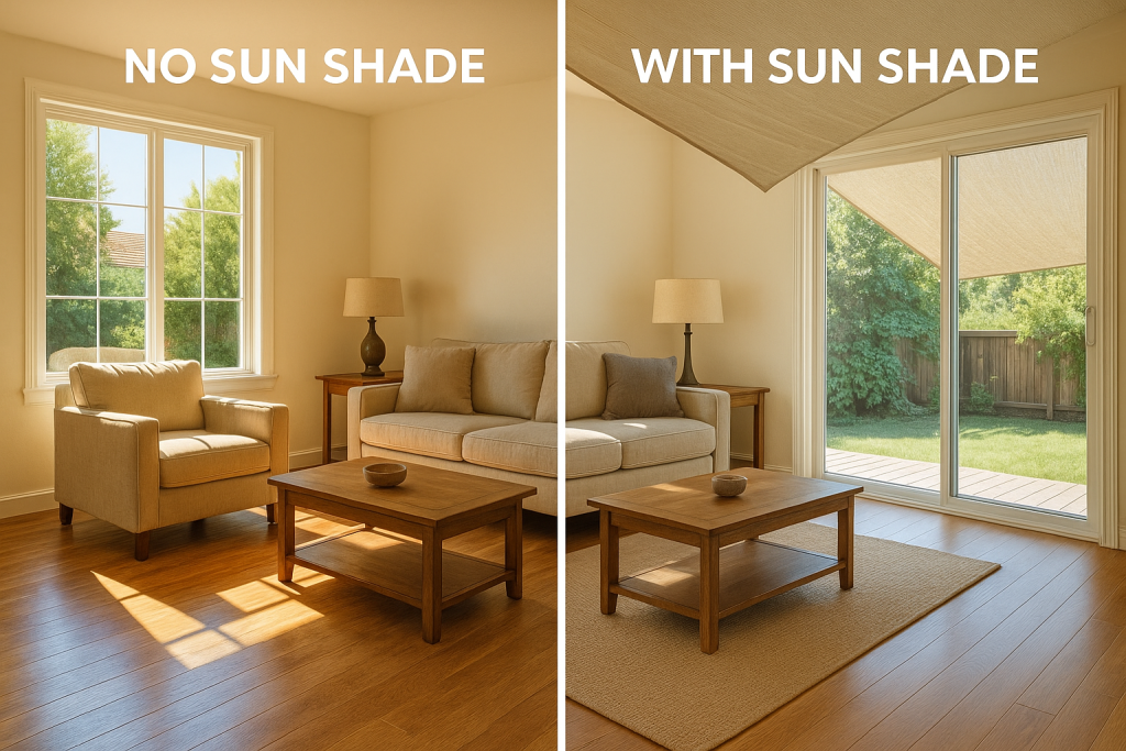 サンシェードを取り付けたらほんとに効果はあるの？