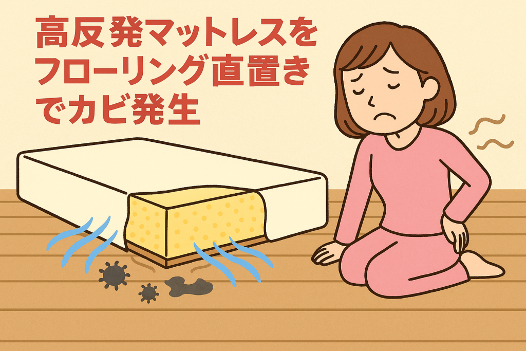 【大失敗】高反発マットレスで後悔…フローリング直置きでカビ発生！